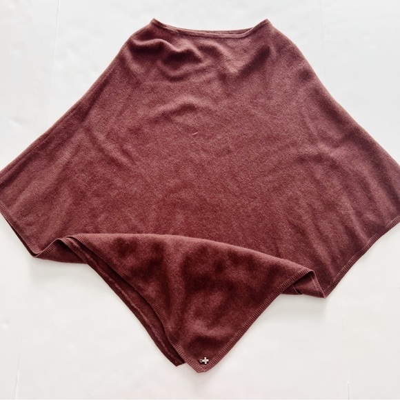 beryll Sweaters - Beryll Cashmere Wrap Poncho Shrug Sweater Layer Shawl Brown USA